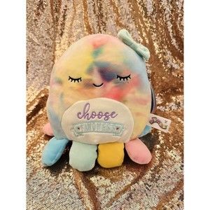 Squishmallow 8" Opal The Octopus Choose Kindness With Bow